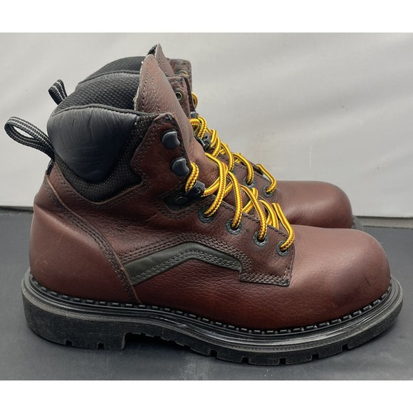 Red Wing 2226 USA Made DynaForce Steel Toe Brown Leather Work Boots Mens 7 EUC - Picture 10 of 12